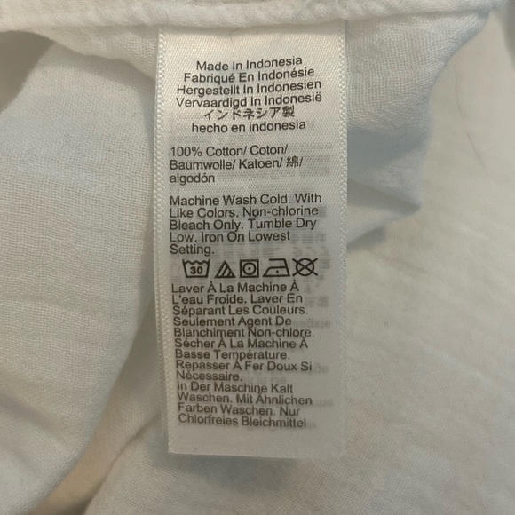 J. Crew double gauze Women's Classic White Button-Up Shirt - Picture 7 of 8